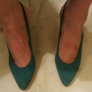 Vintage Anne Klein Italian Mules Kitten Heels